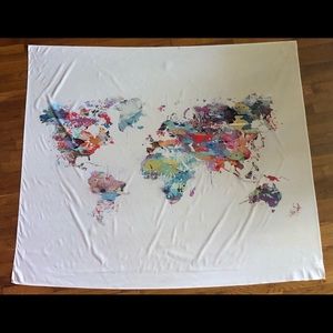 Society6 World Map Tapestry